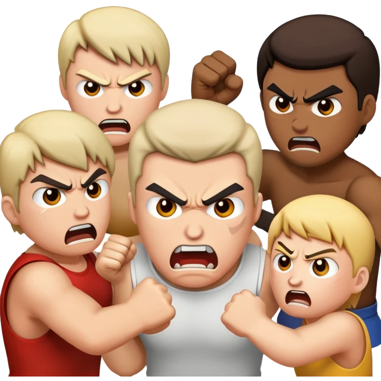 People fighting  emoji