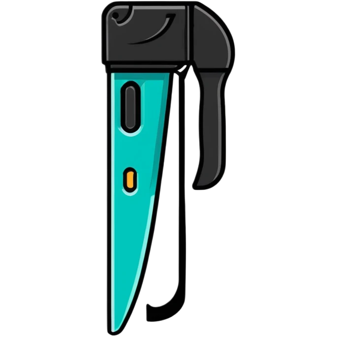 Box cutter with retractable blade, utility knife tool for cutting boxes and packaging emoji