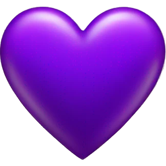 Purple heart emoji