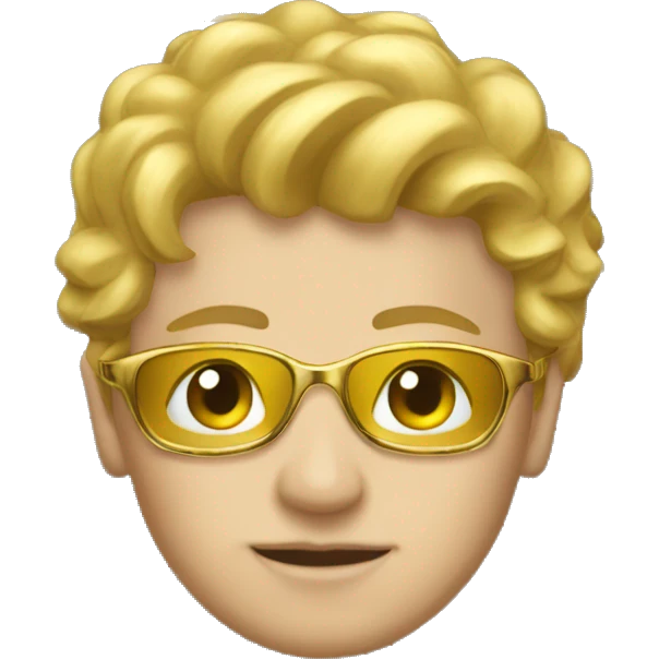 Luxury gold frame emoji