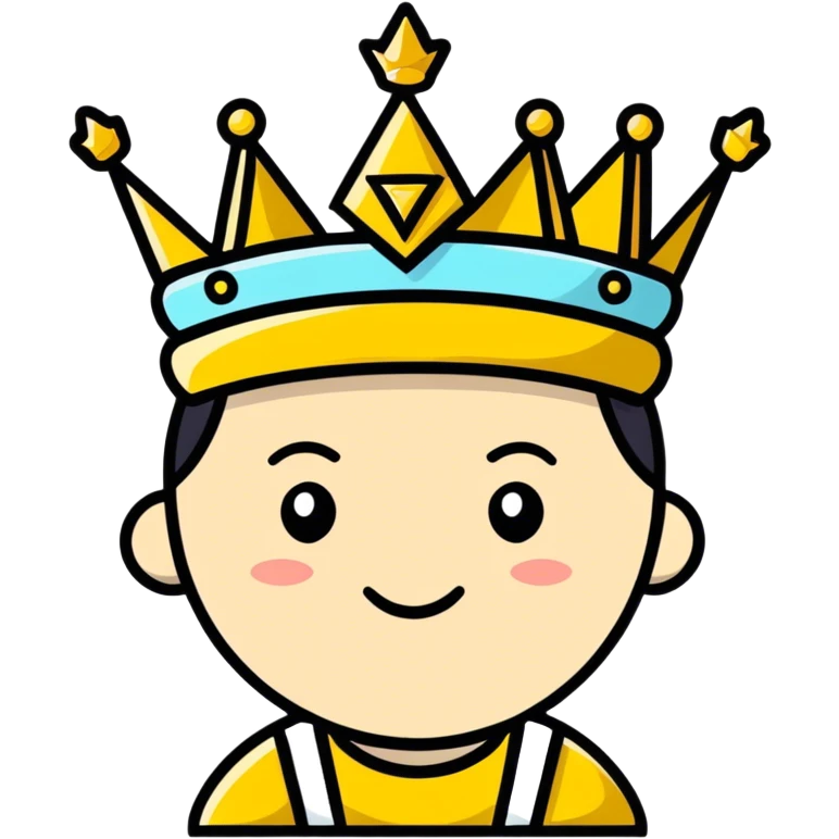 Wearing a crown emoji