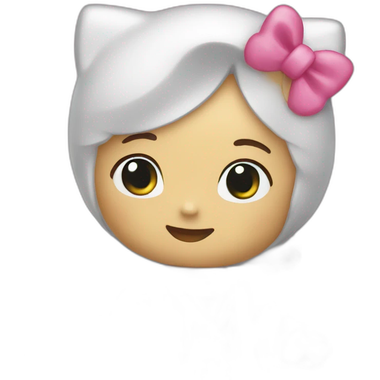 Catholic hello kitty emoji