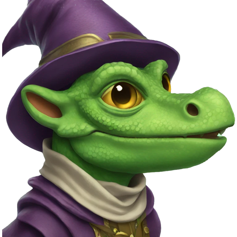 Lizard wizard emoji