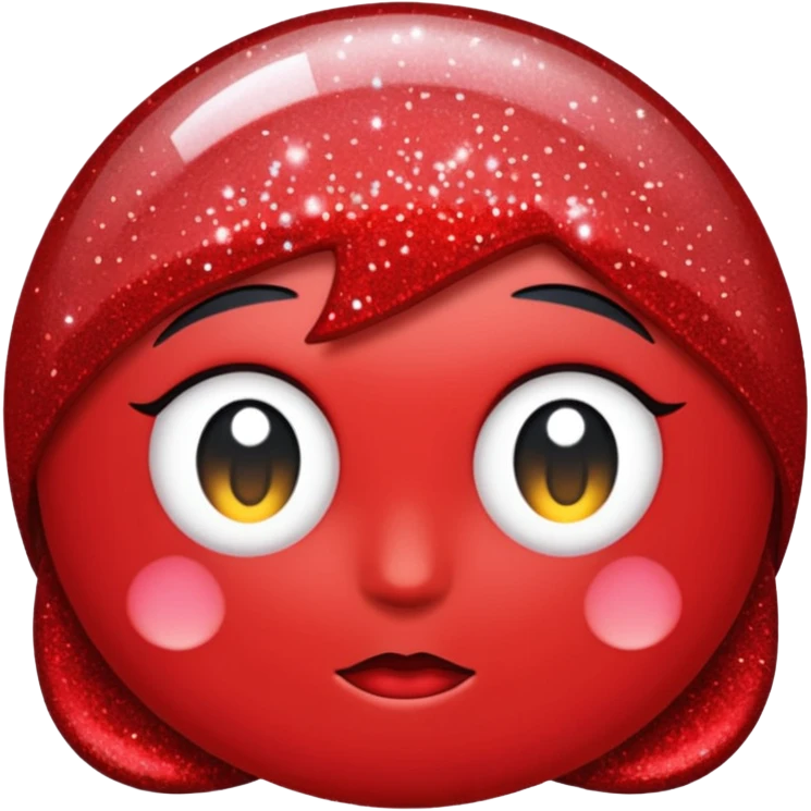 glitter red +18 emoji