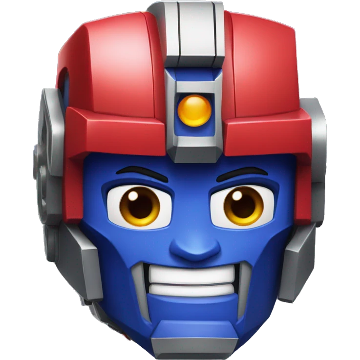optimus prime cartoon face emoji