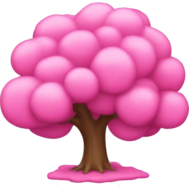 pink tree emoji
