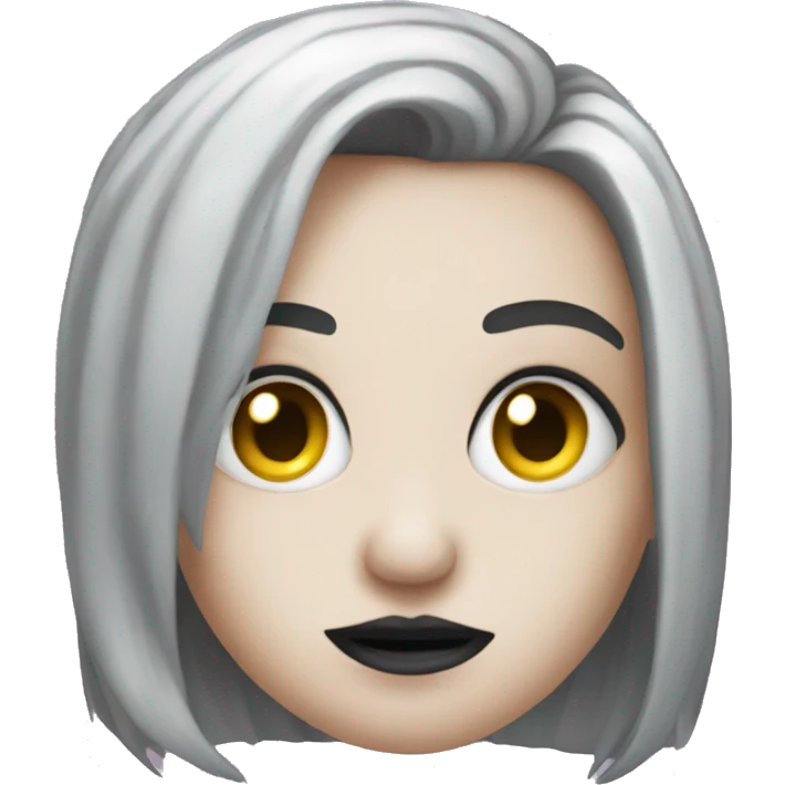 Goth heart emoji