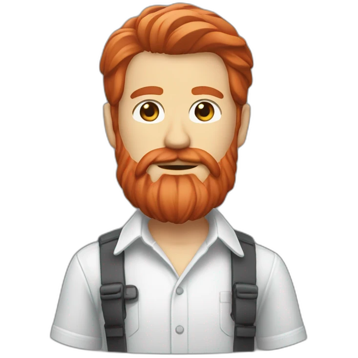 red head beard men with a shirt figma emoji