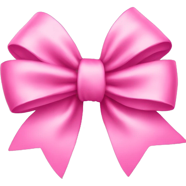 Pink bow emoji