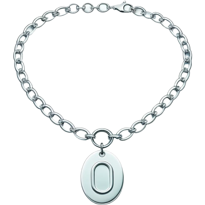 Y2K Tiffany oval tag choker emoji