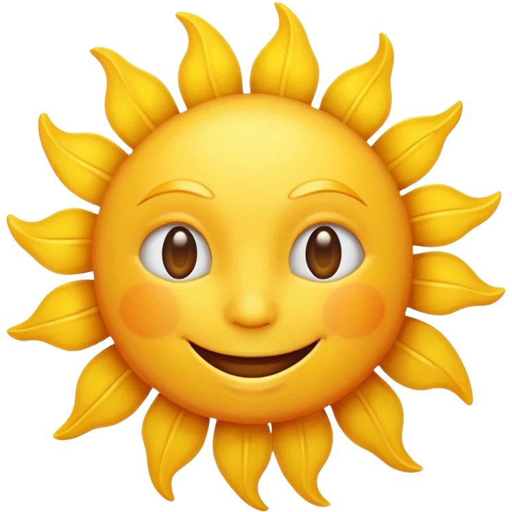smiling sun emoji emoji
