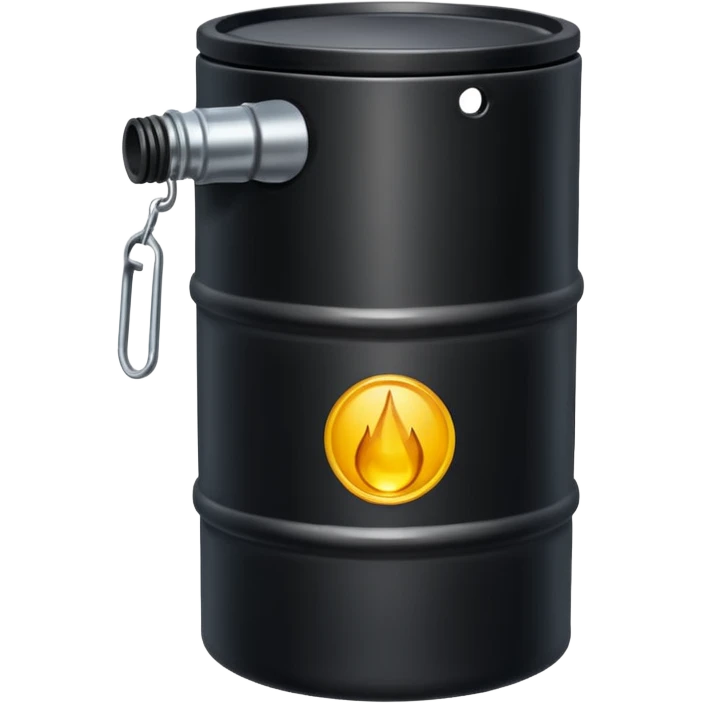 create a realistic canister of oil emoji