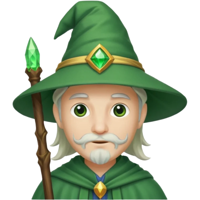 wizard car wear green cap  emoji
