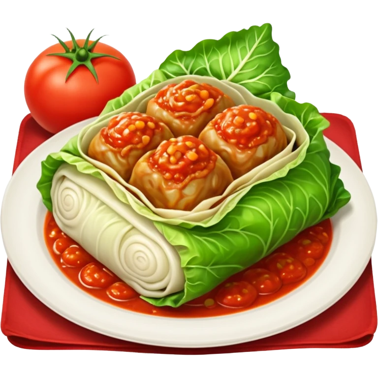 Cabbage roll emoji