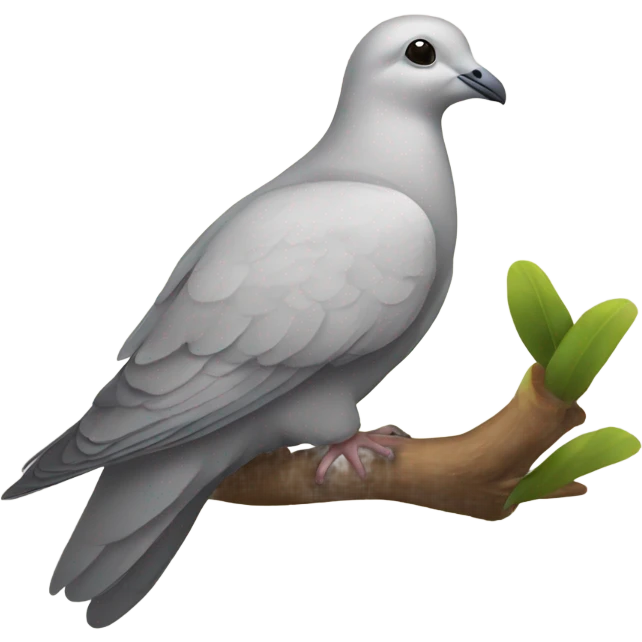 Dove crossed with sloth emoji