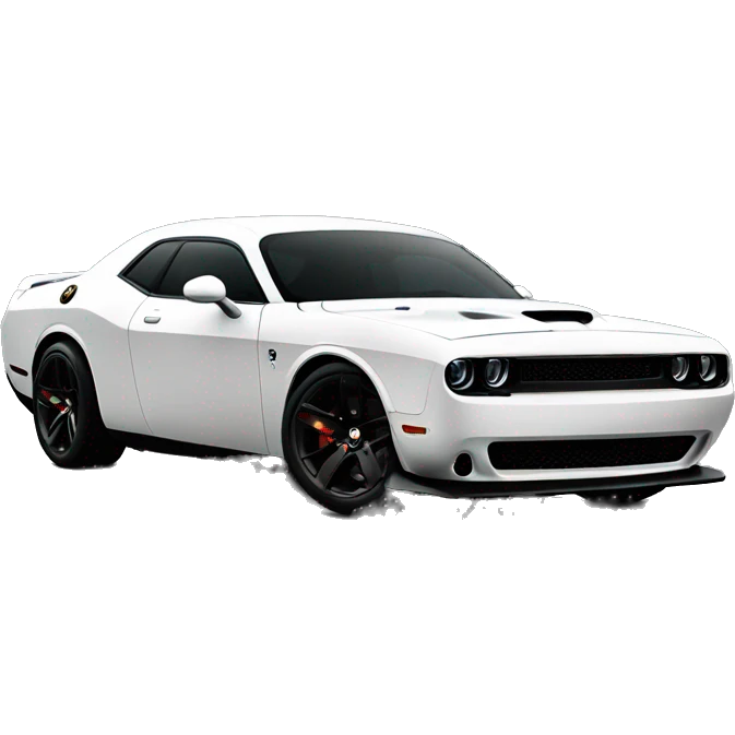Black SRT Hellcat Challenger emoji