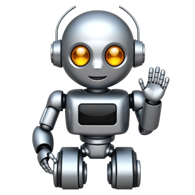 programming code bot (black background) emoji