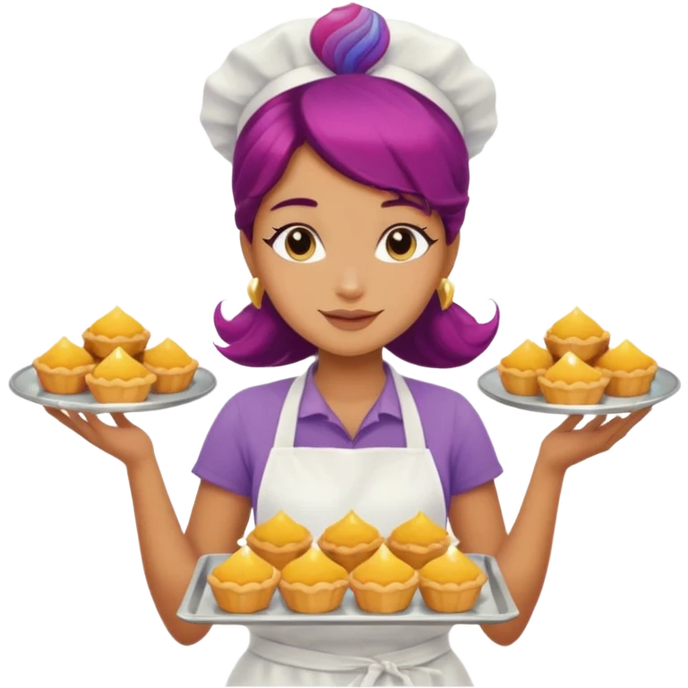 mermaid who is a pastry baker emoji