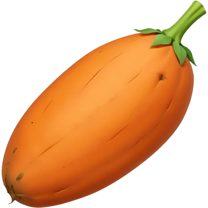 pointy sweet potato no green part emoji
