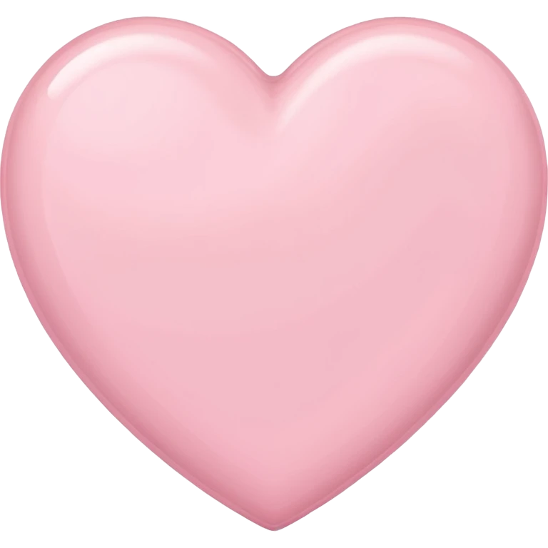 Light pink heart iphone emoji