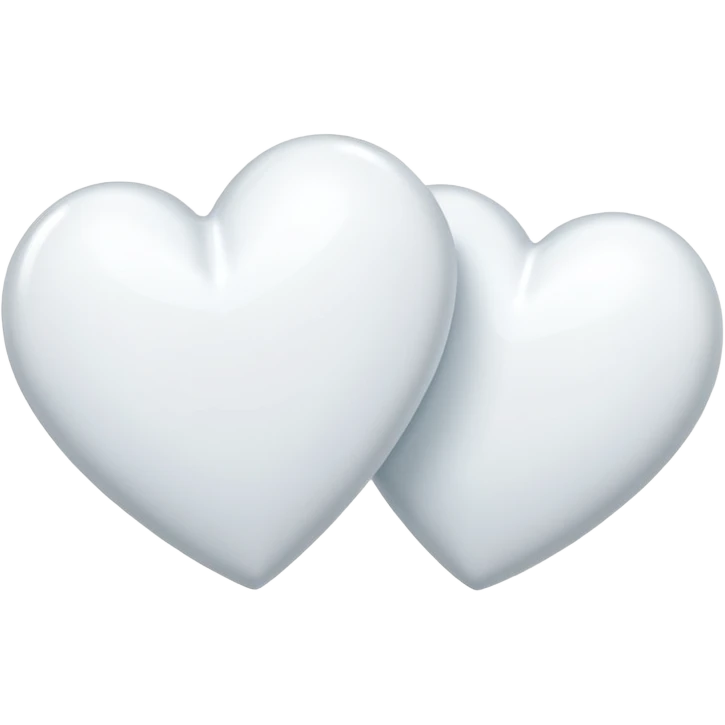 Two white hearts  emoji