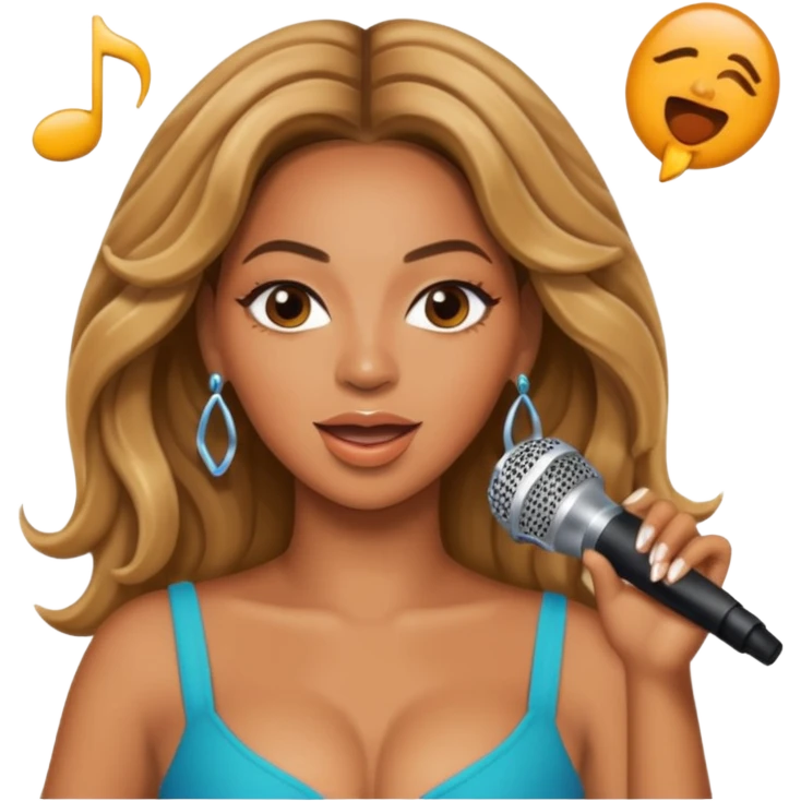  Beyonce singing emoji