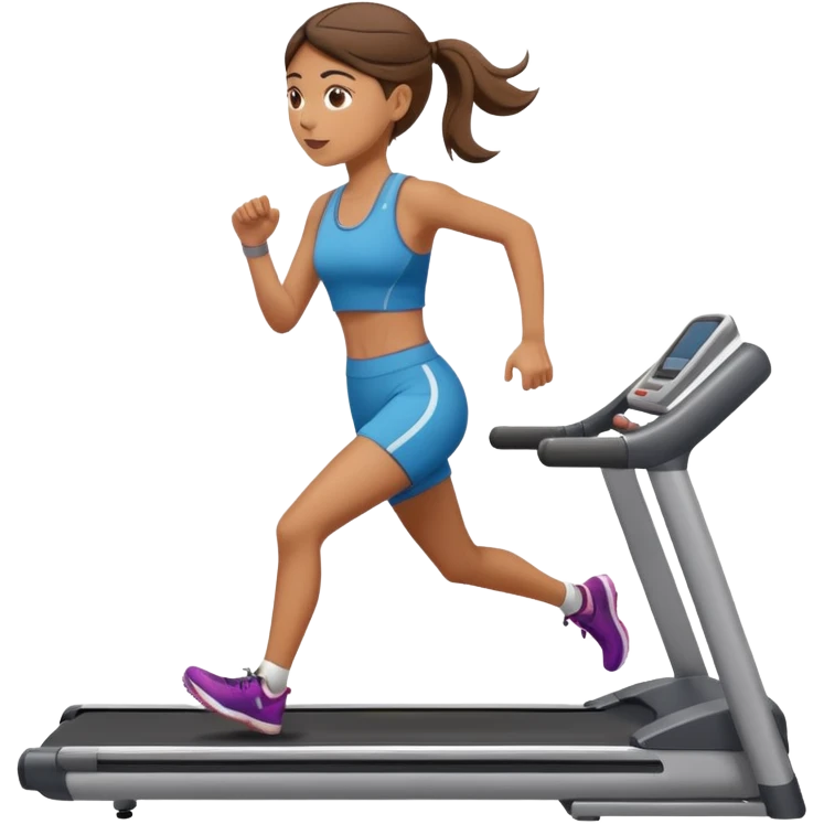girl running on tredmil emoji