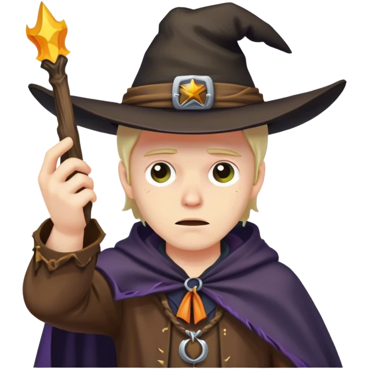 a sad cowboy, but is also a witch and is dabbing emoji
