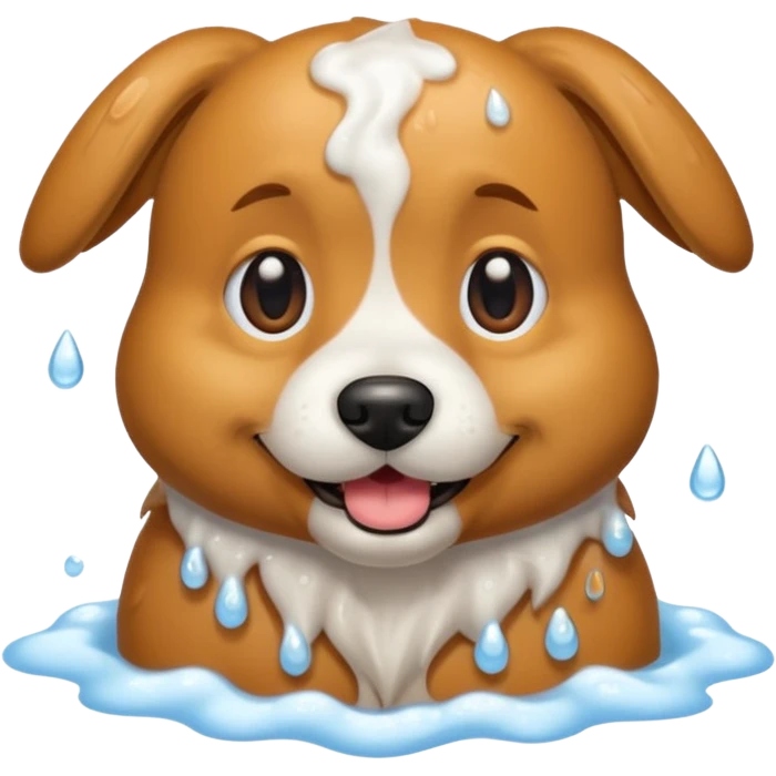 Dog bath emoji