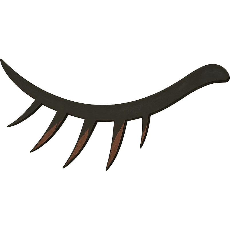 one joined eyelash emoji