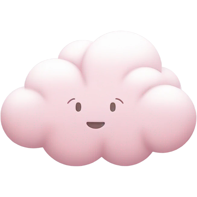 pastel pink cloud emoji