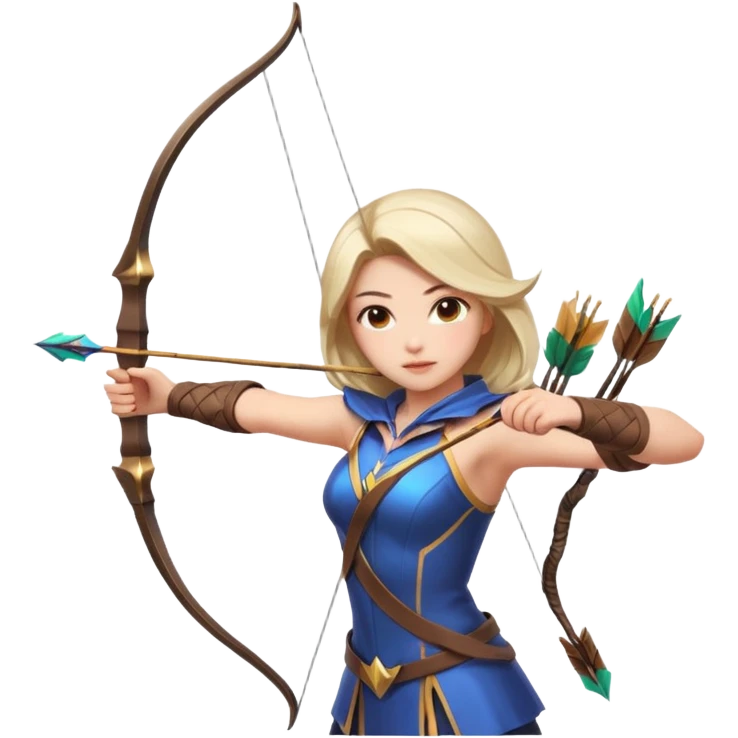 Mobile  legends  girl in icon shooting an arrow  emoji
