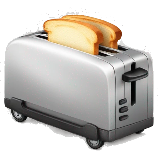 Toaster on wheels emoji