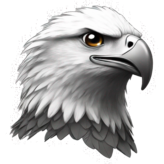 Eagle fast & energetic  sketch emoji