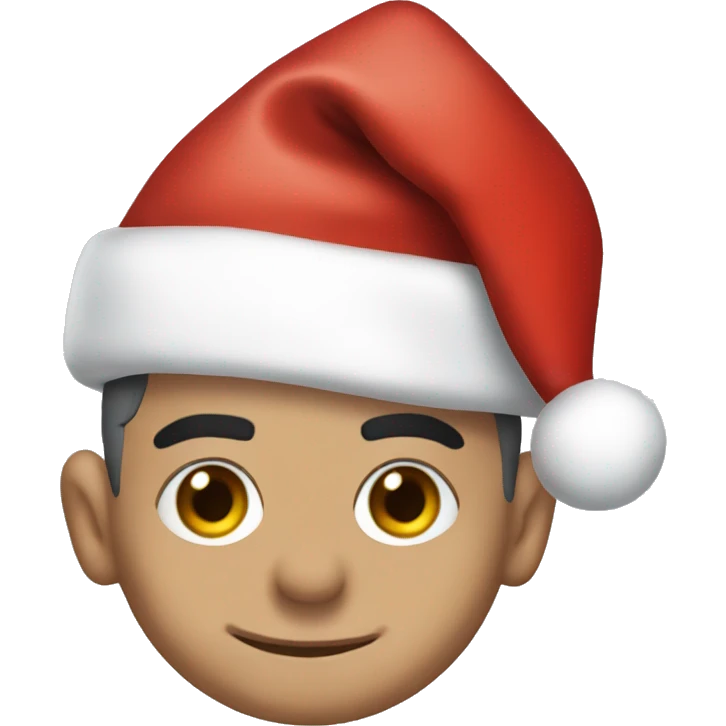robbie williams with santa hat emoji