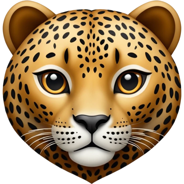 Cœur motif léopard emoji