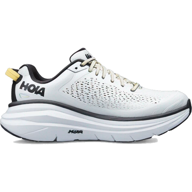 Hoka one one white sneakers  emoji