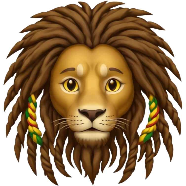 Rasta lion man emoji