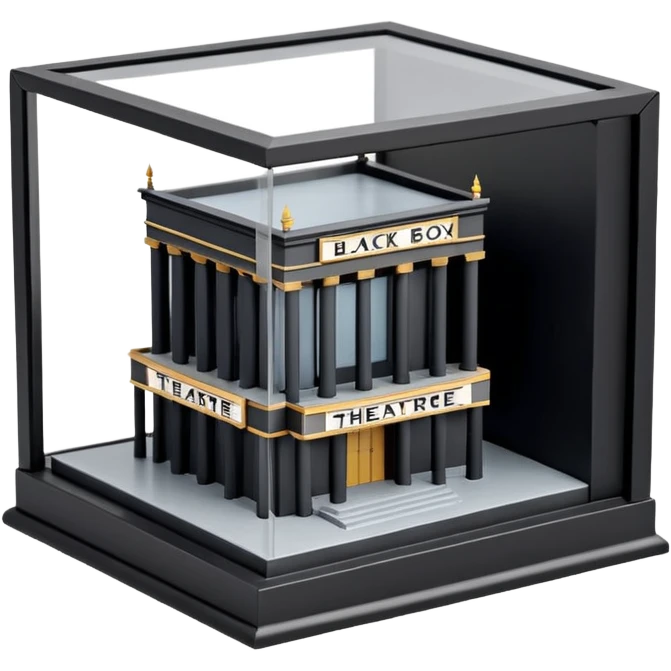black box theatre maquette  emoji