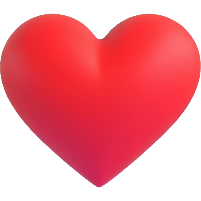 red heart emoji