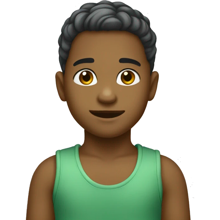 coração verde claro bebe emoji