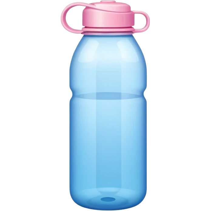 Colorful shiny pastel water bottle emoji