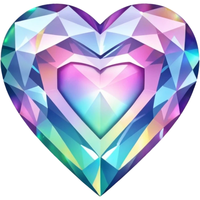 diamond themed heart emoji