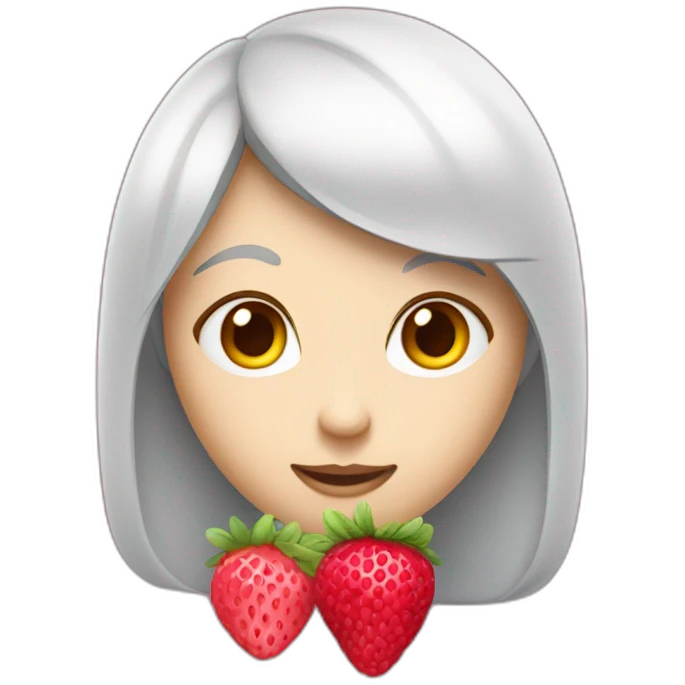 Fraise framboise myrtille  emoji
