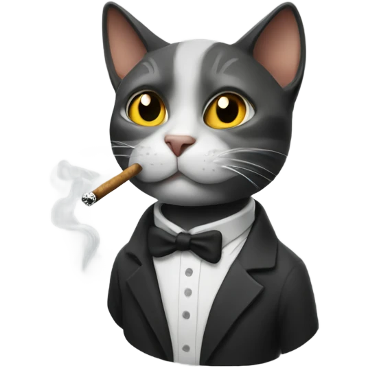 smoking cat emoji