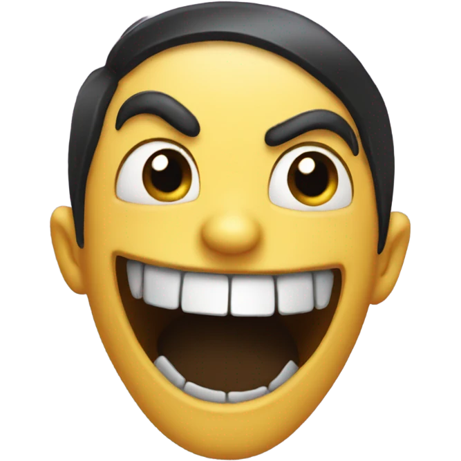 goth emoji laughing  emoji