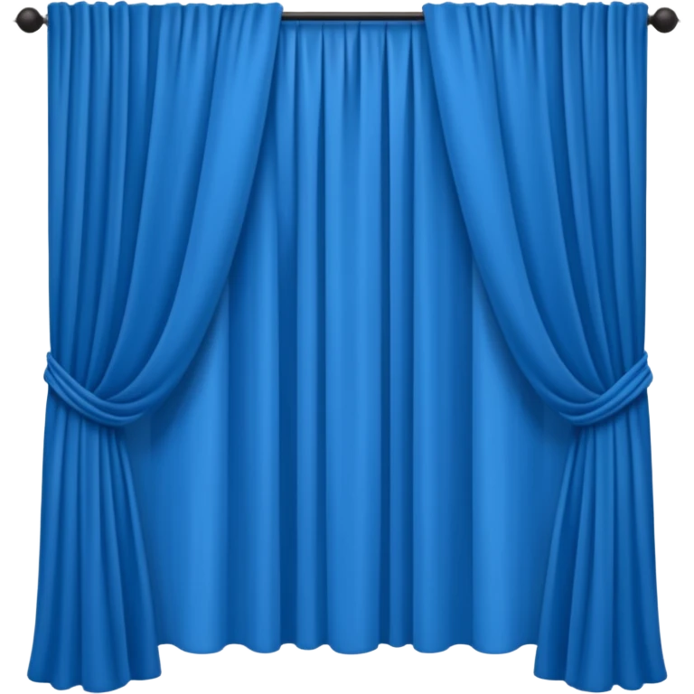 blue curtain simpe emoji