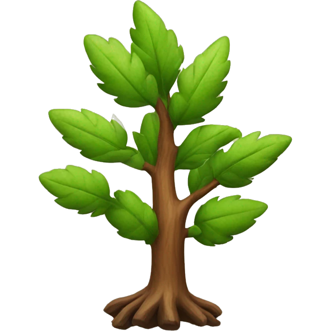 wood plant emoji