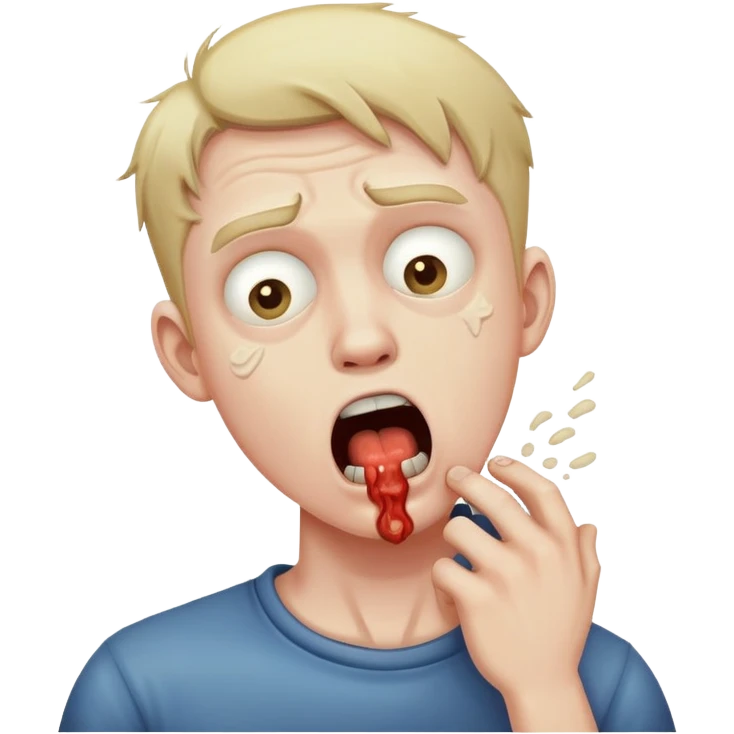 guy choking emoji
