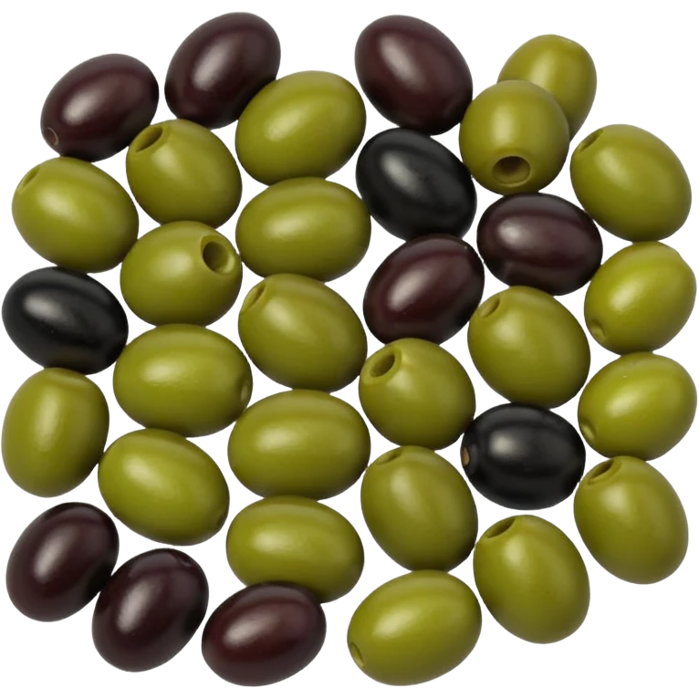 black and green olives emoji